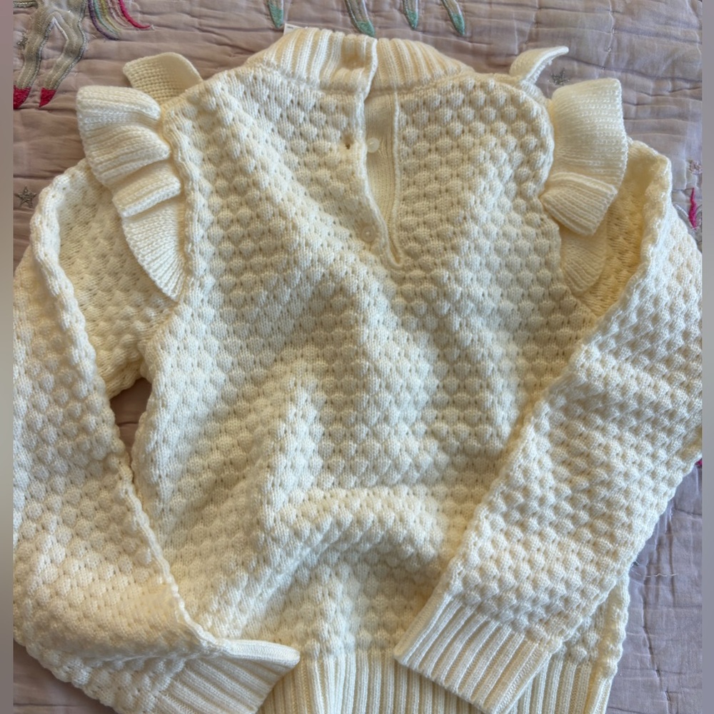 NWT JANIE AND JACK GIRLS SWEATER SIZE 6 - Picture 2 of 3